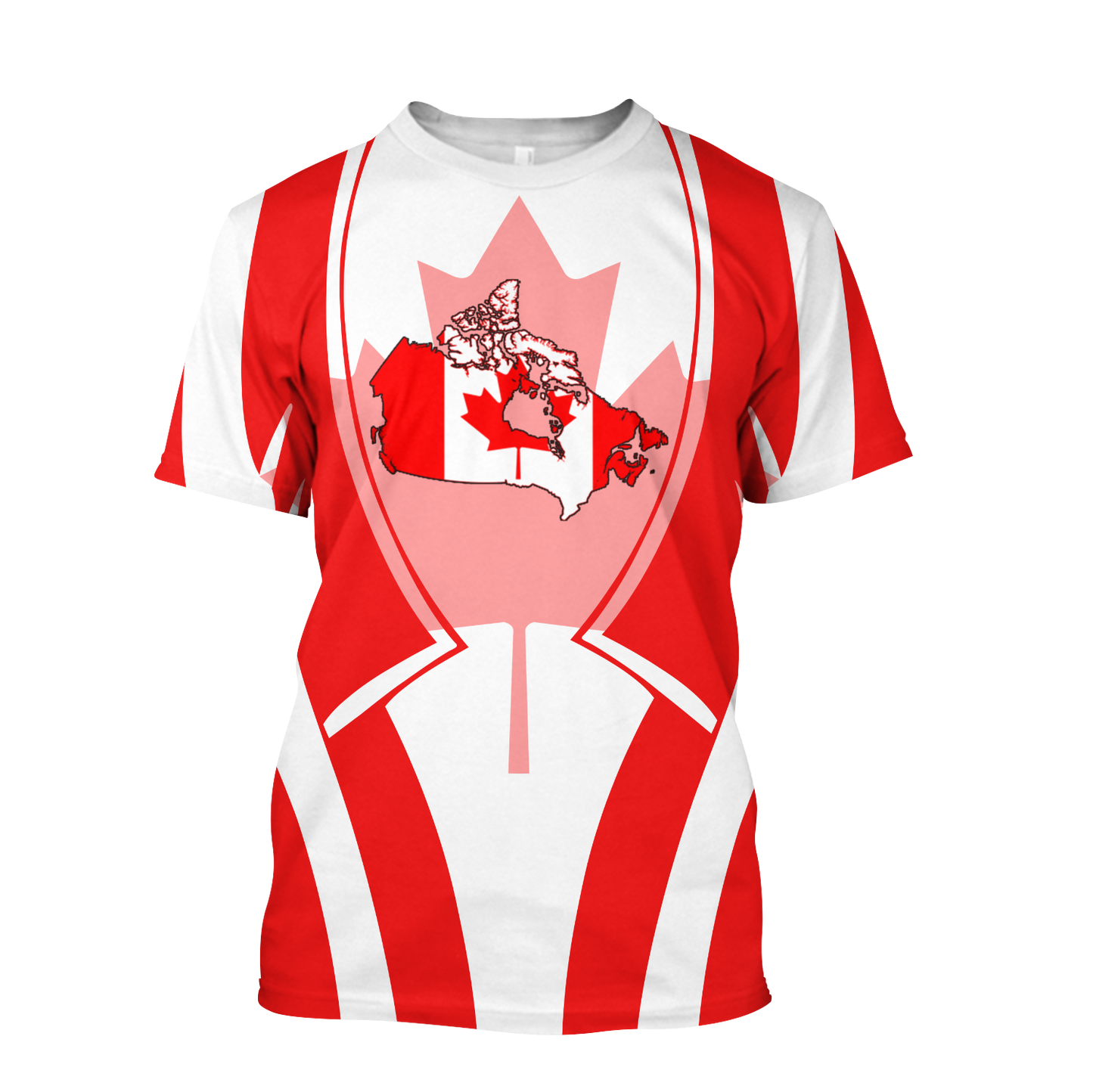 Canada In My Heart Red Maple Leaf Hoodie-HHT09072010-Apparel-PL8386-T-Shirt-S-Vibe Cosy™