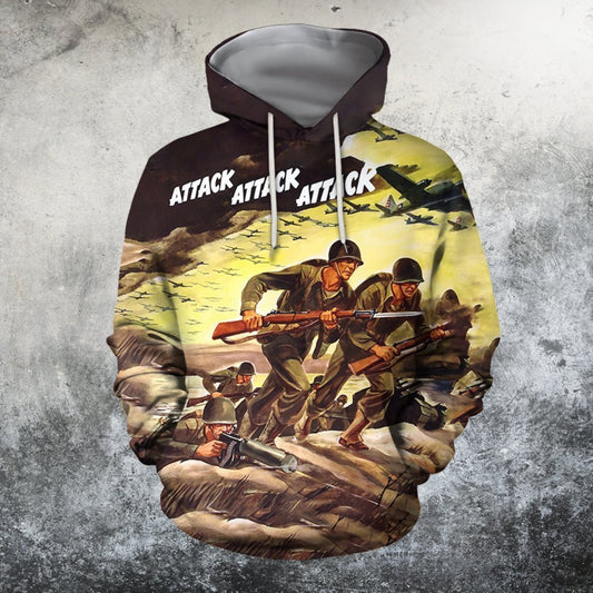 Beautiful World War II Shirts-Apparel-HP Arts-Hoodie-S-Vibe Cosy™