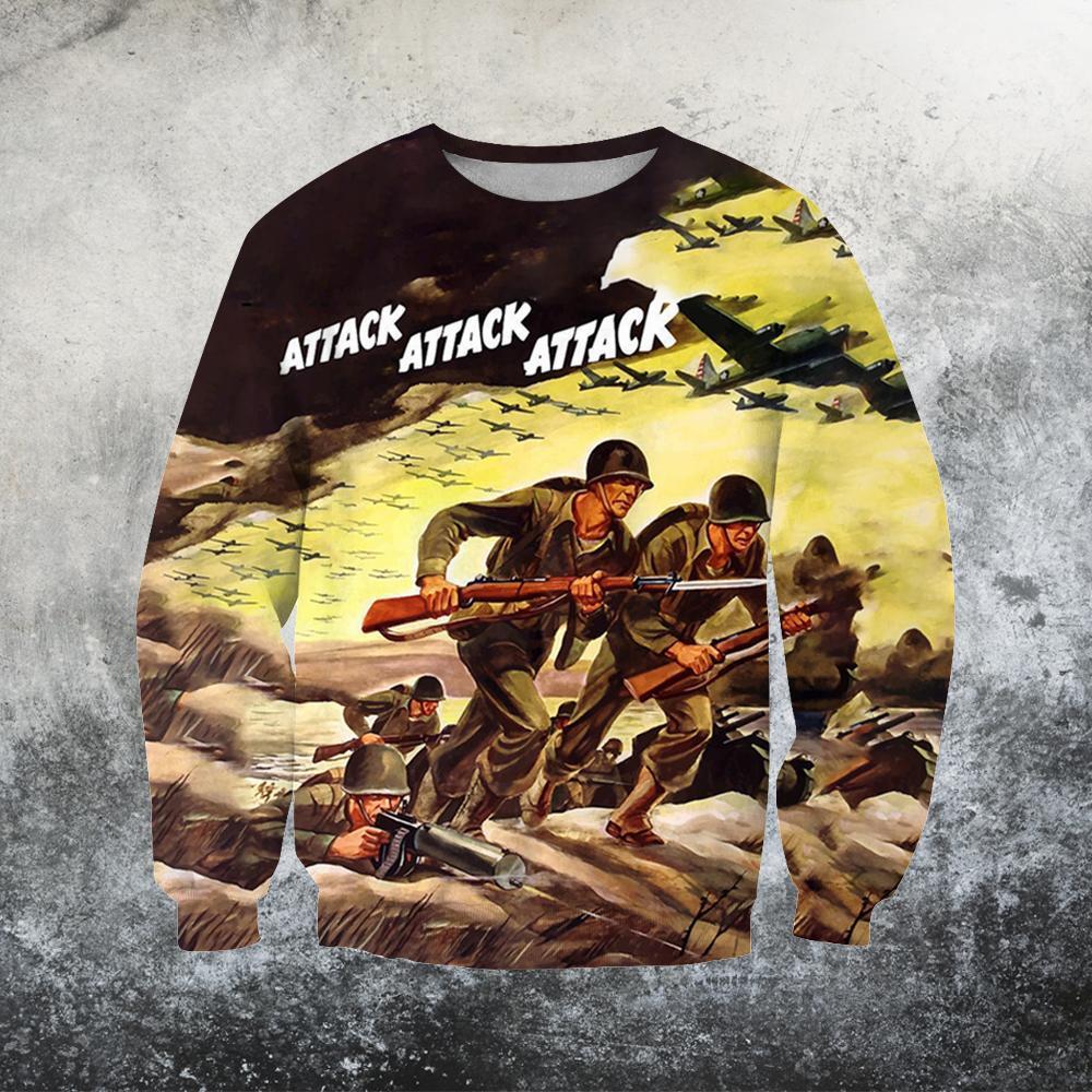 Beautiful World War II Shirts-Apparel-HP Arts-Sweatshirt-S-Vibe Cosy™