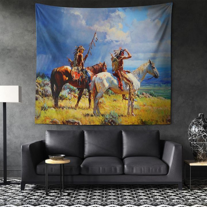 Native American 3D All Over Printed Tapestry