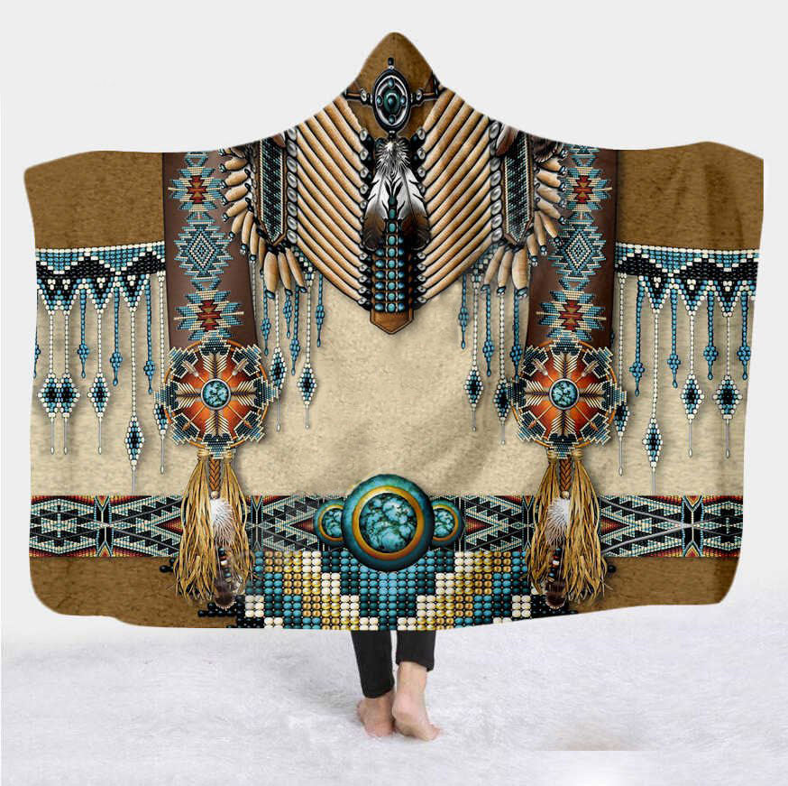 Native American Hooded Blanket