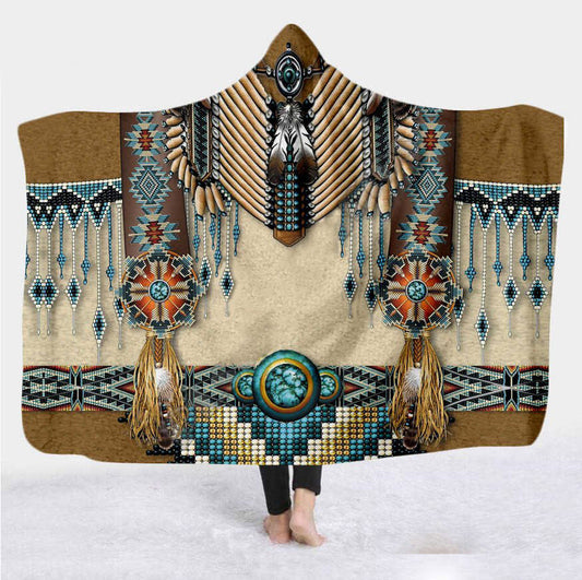 Native American Hooded Blanket
