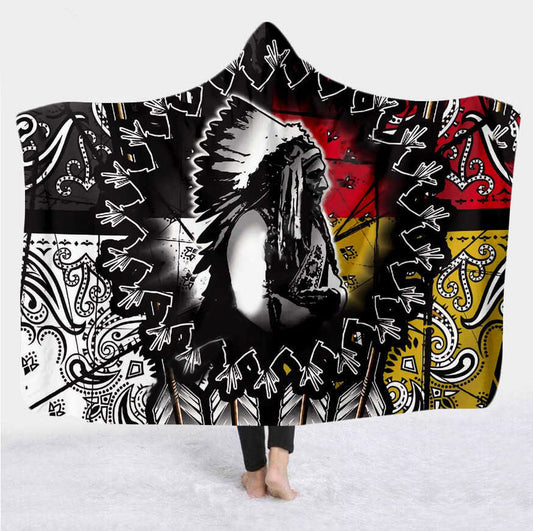 Native American Hooded Blanket