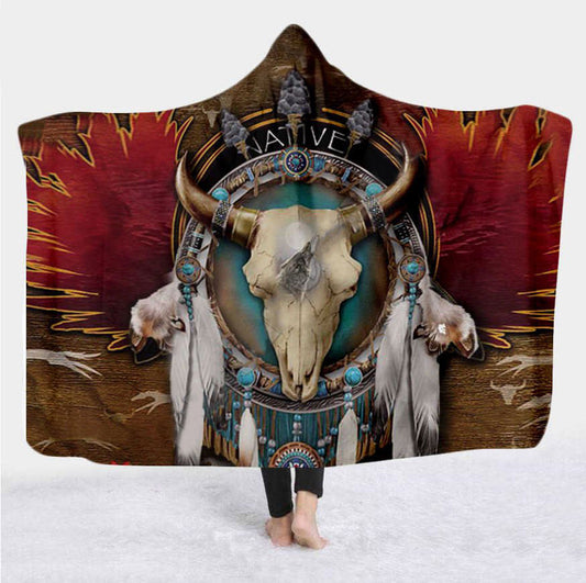 Native American Hooded Blanket