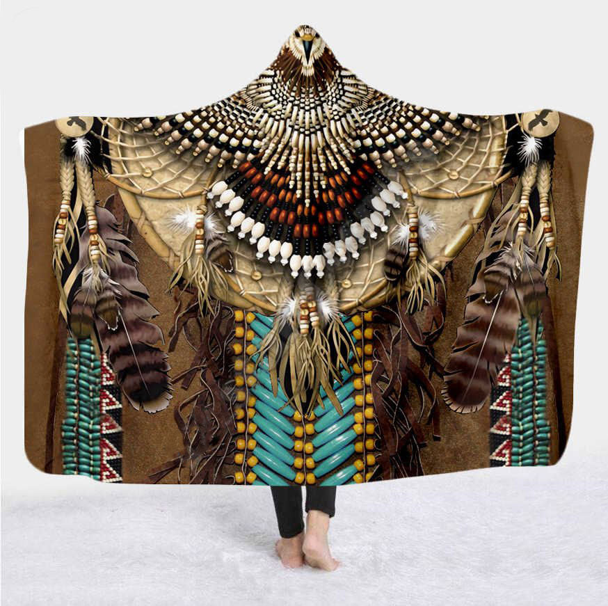 Native American Hooded Blanket