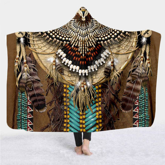 Native American Hooded Blanket