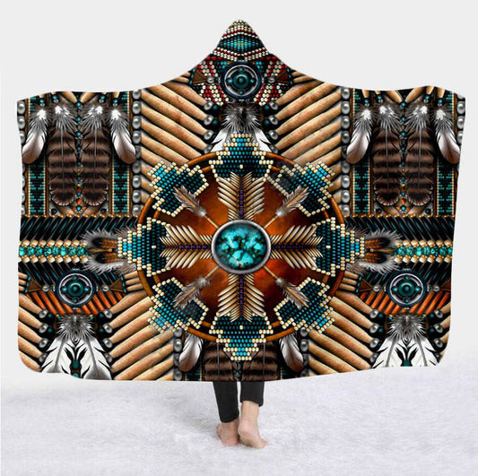Native American Hooded Blanket