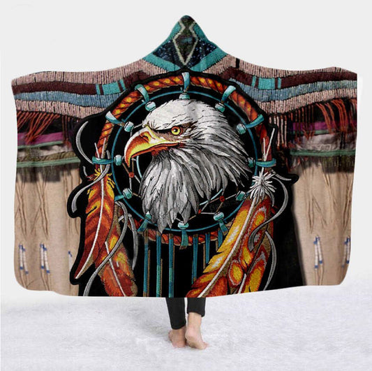 Native American Hooded Blanket