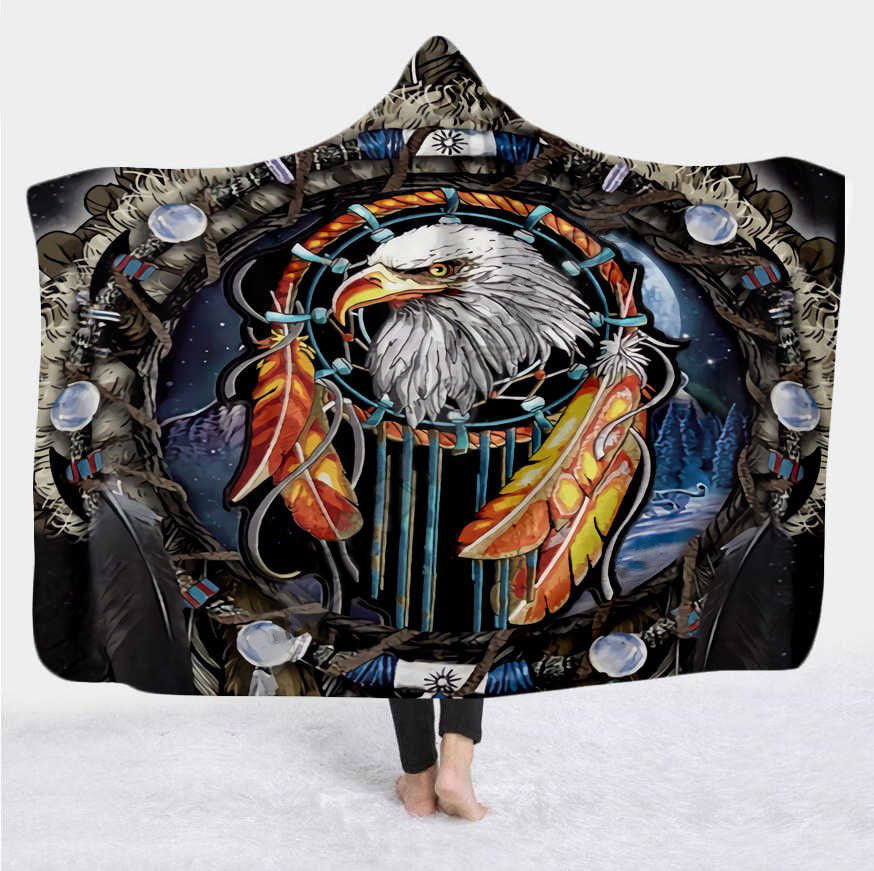 Native American Hooded Blanket