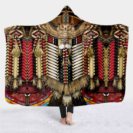 Native American Hooded Blanket