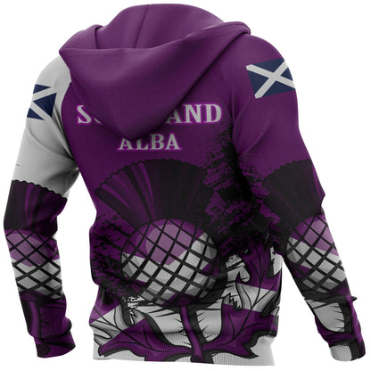 Scotland Pullover Hoodie Violet Version-Apparel-HD09-Zip Hoodie-S-Vibe Cosy™