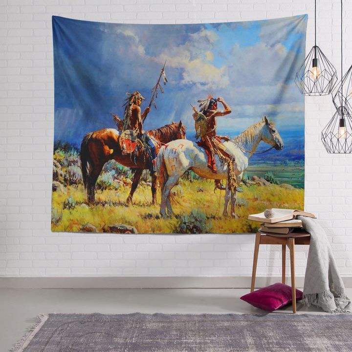 Native American 3D All Over Printed Tapestry