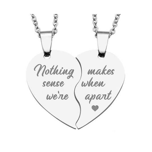 When We're Apart - Matching Pendant Necklace-Wife-Ocean Gadget™-Vibe Cosy™