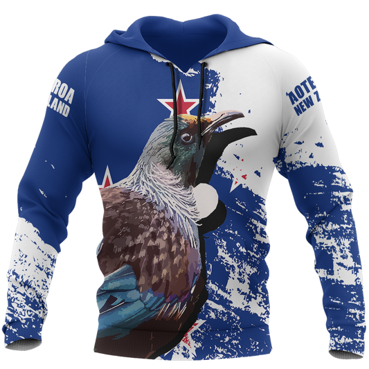 New Zealand Aotearoa Tui Bird Pullover Hoodie A0-Apparel-Khanh Arts-Hoodie-S-Vibe Cosy™