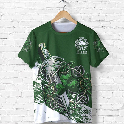 Celtic Shamrock & Sword Pullover Hoodie TT-Apparel-TT-T-Shirt-S-Vibe Cosy™