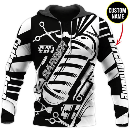 Personalized Name Barber 3D All Over Printed Unisex Shirts