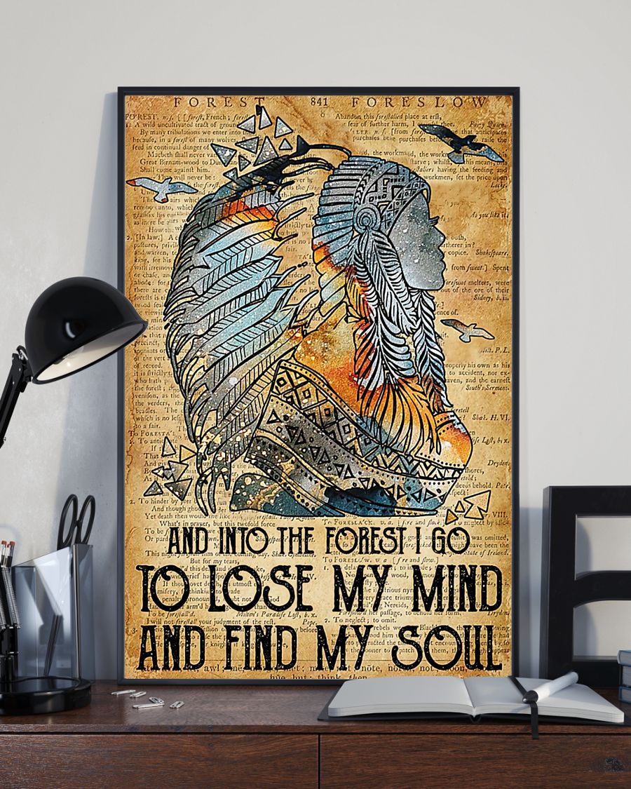 Native American 3D Printed Vertical Poster