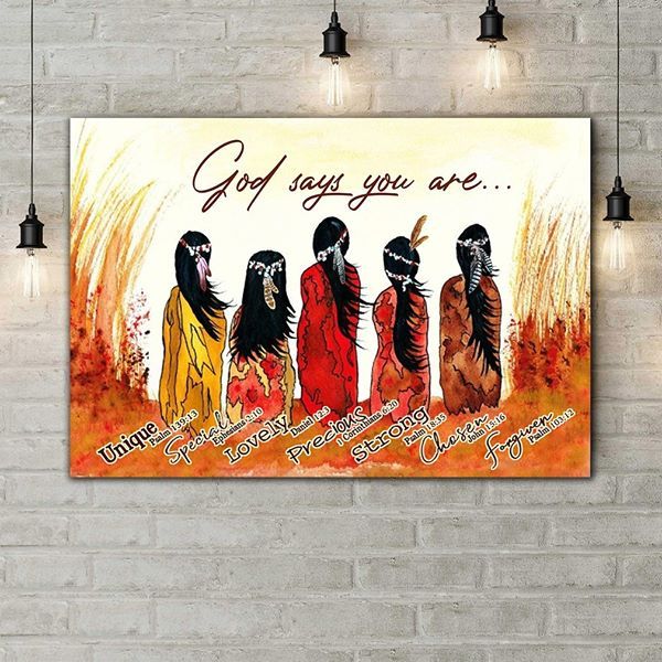 Native American 3D All Over Printed Canvas Poster