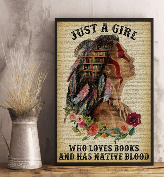 Native American 3D All Over Printed Canvas Poster