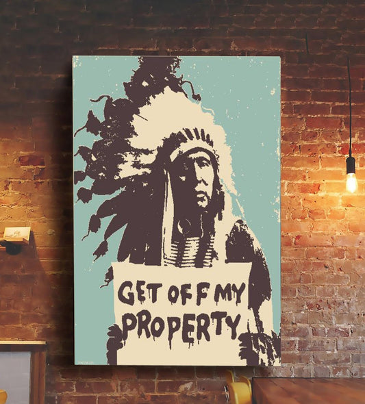Native American 3D All Over Printed Canvas Poster