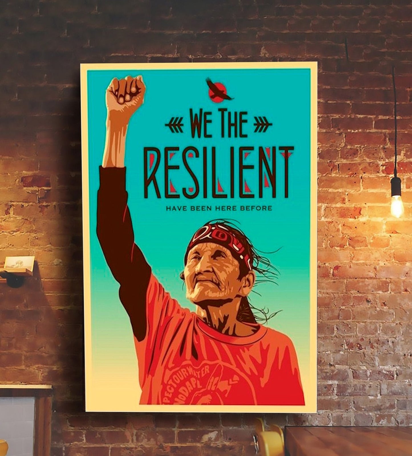 Native American 3D All Over Printed Canvas Poster
