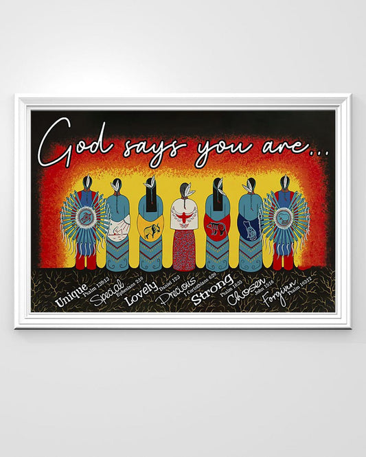 Native American 3D All Over Printed Canvas Poster