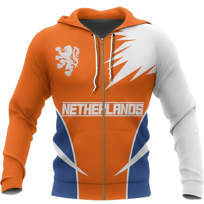 The Netherlands Active Special Hoodie-Apparel-Phaethon-Zip-Hoodie-S-Vibe Cosy™