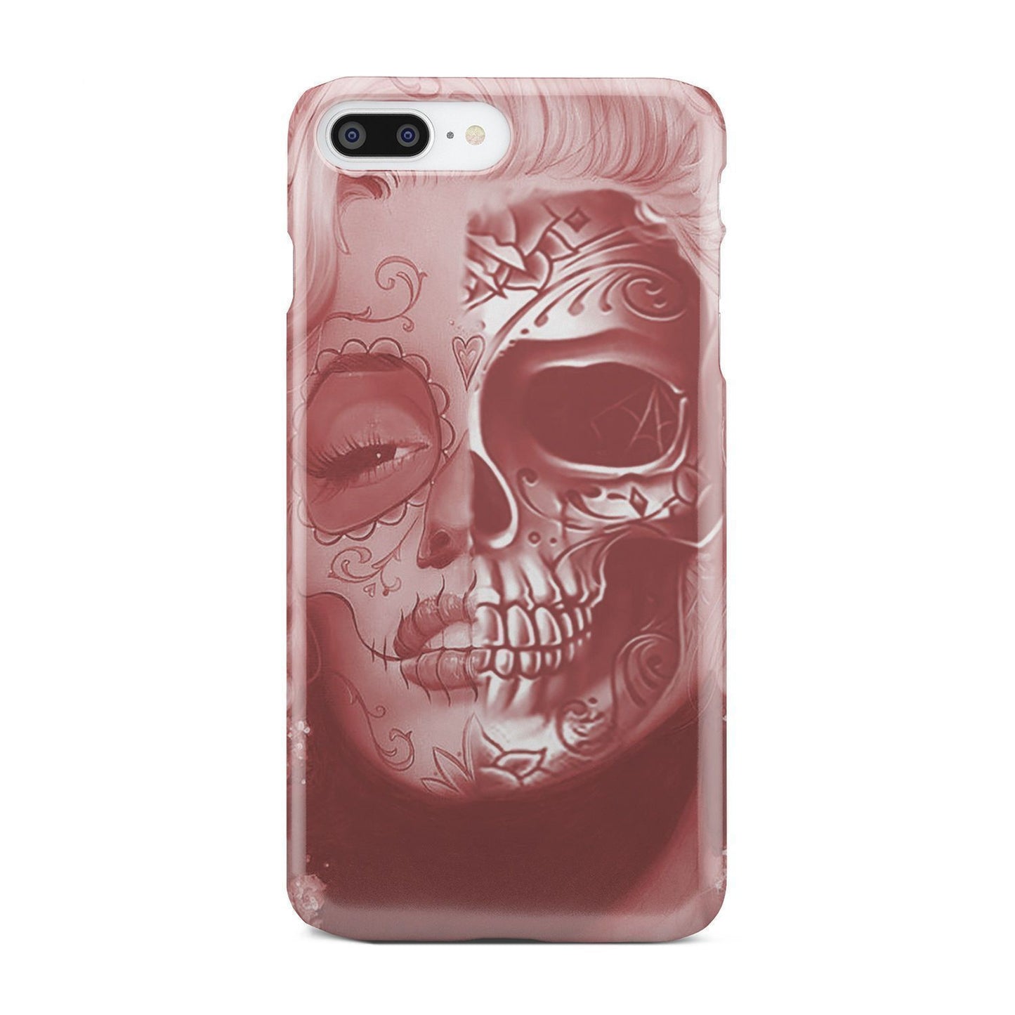 Beautiful Skull Face phone case-Phone Case-wc-fulfillment-iPhone 7 Plus-Vibe Cosy™