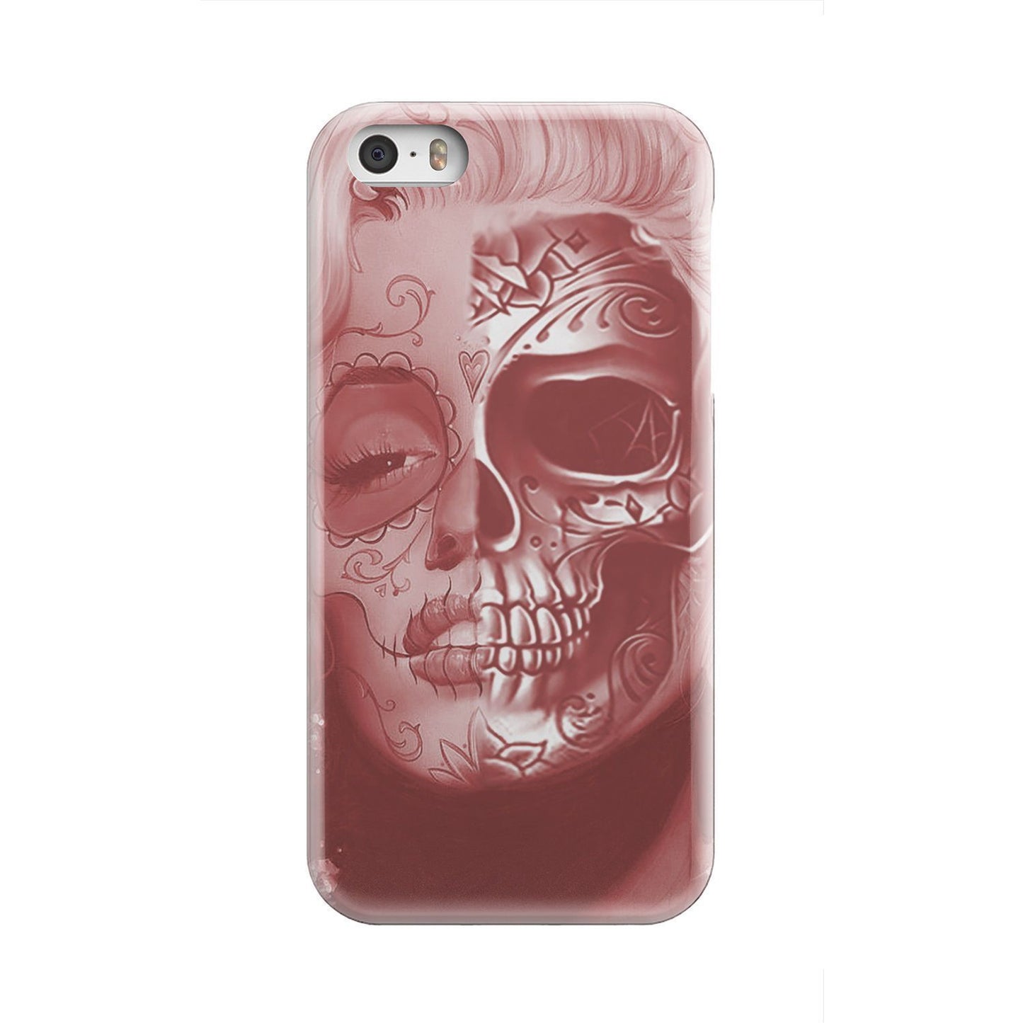 Beautiful Skull Face phone case-Phone Case-wc-fulfillment-iPhone 5-Vibe Cosy™
