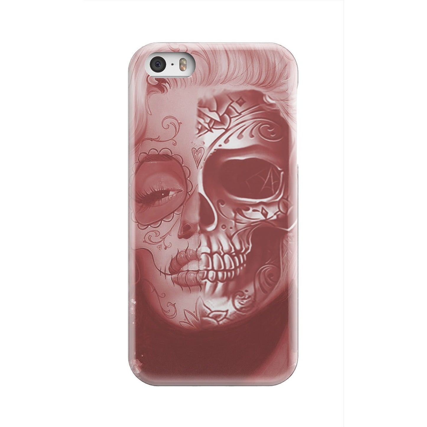 Beautiful Skull Face phone case-Phone Case-wc-fulfillment-iPhone 5S-Vibe Cosy™