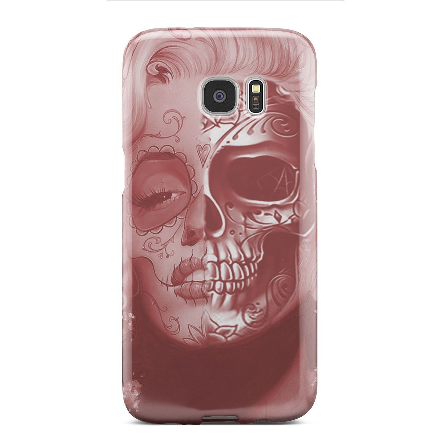 Beautiful Skull Face phone case-Phone Case-wc-fulfillment-Galaxy S7 Edge-Vibe Cosy™