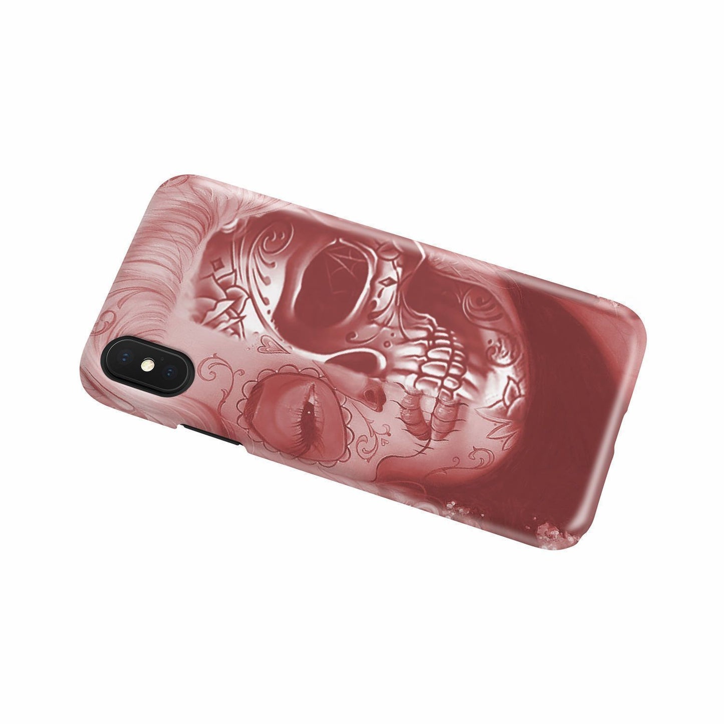 Beautiful Skull Face phone case-Phone Case-wc-fulfillment-iPhone X-Vibe Cosy™
