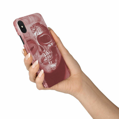 Beautiful Skull Face phone case-Phone Case-wc-fulfillment-iPhone X-Vibe Cosy™