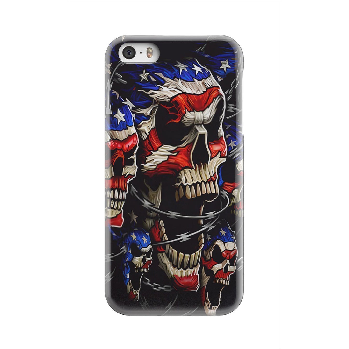 Patriotic Skull Phone Case-Phone Case-wc-fulfillment-iPhone 5S-Vibe Cosy™