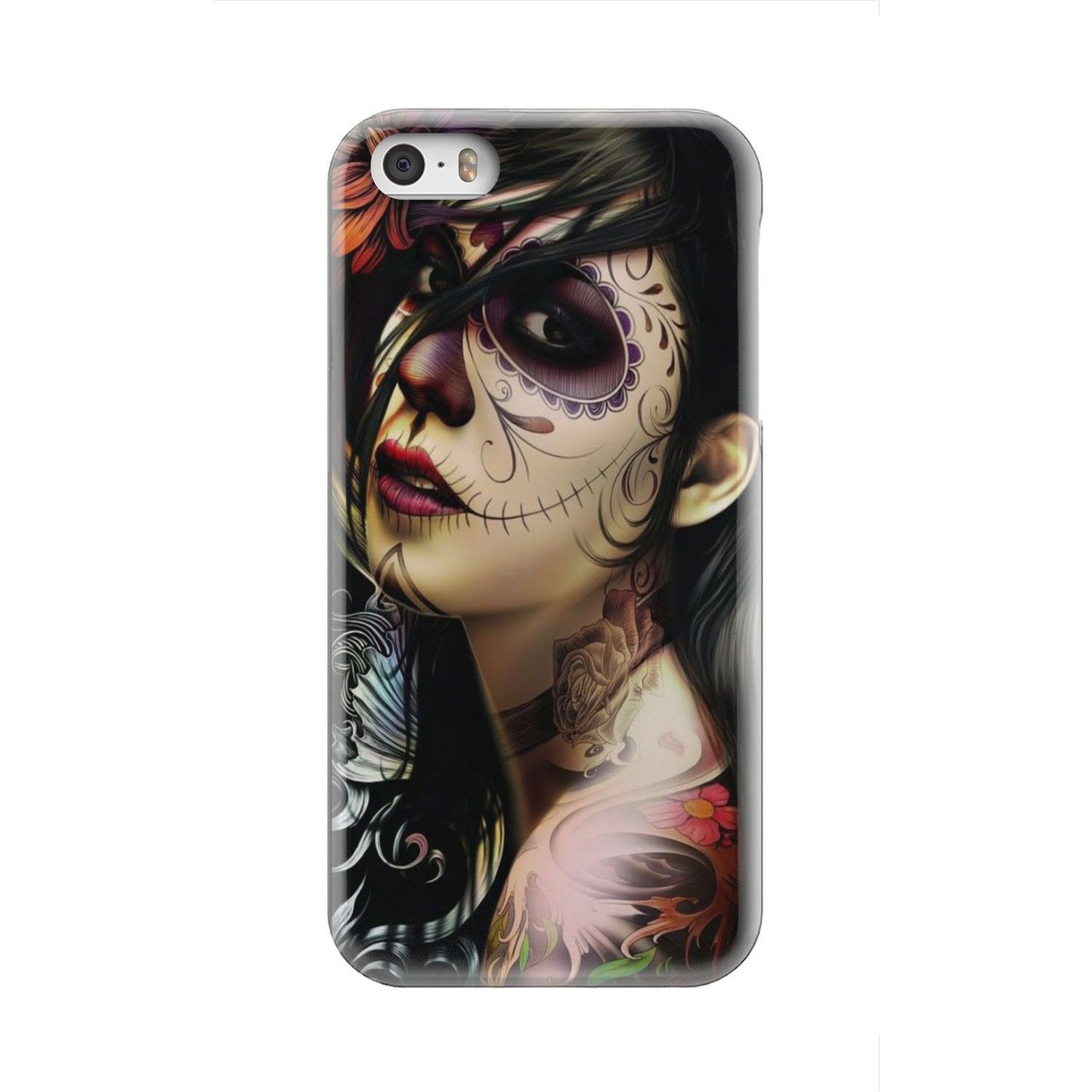 Sugar skull phone case-Phone Case-wc-fulfillment-iPhone 5-Vibe Cosy™