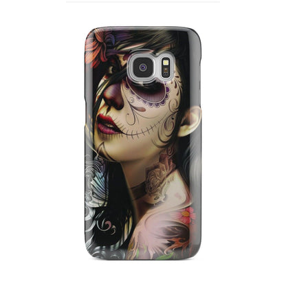 Sugar skull phone case-Phone Case-wc-fulfillment-Galaxy S6 Edge-Vibe Cosy™