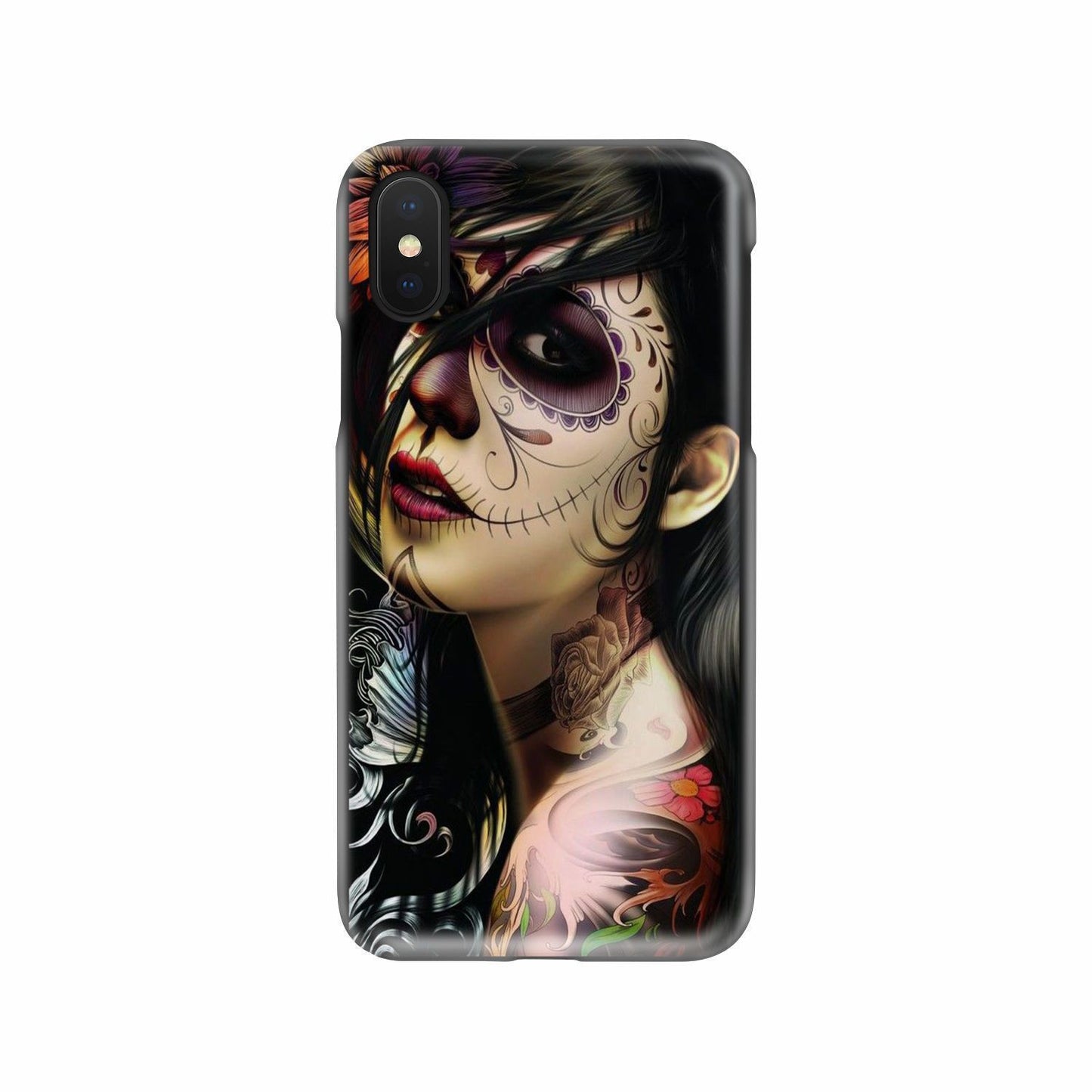 Sugar skull phone case-Phone Case-wc-fulfillment-iPhone X-Vibe Cosy™