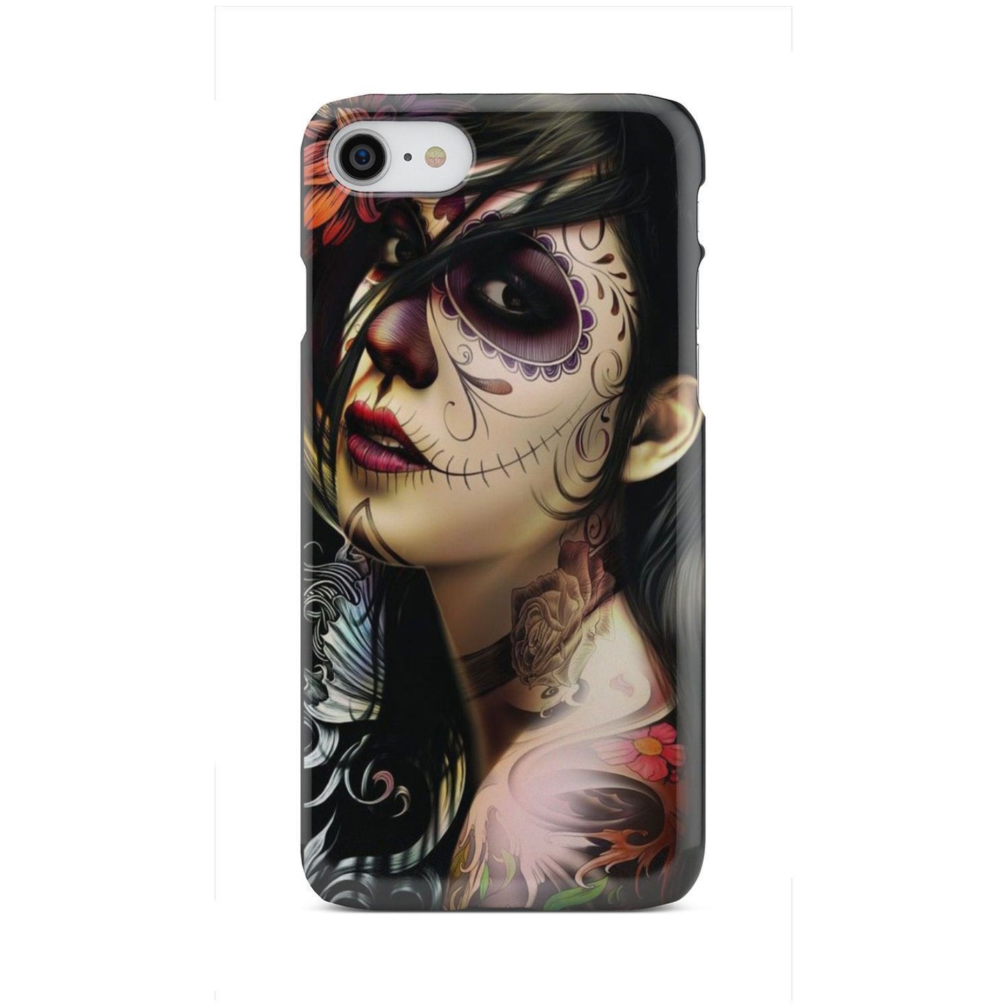 Sugar skull phone case-Phone Case-wc-fulfillment-iPhone 8-Vibe Cosy™