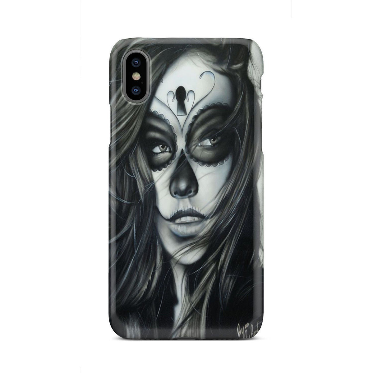 Sugar skull phone case-Phone Case-wc-fulfillment-iPhone X-Vibe Cosy™