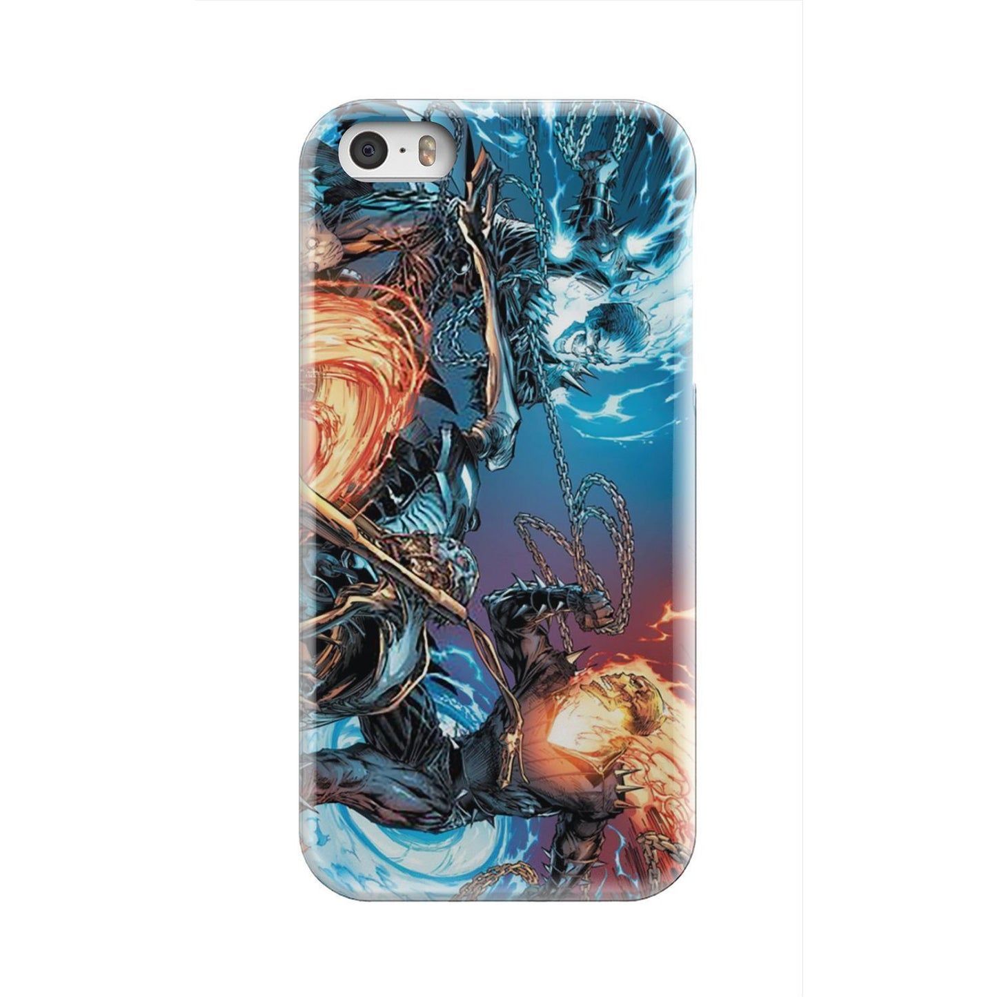 Ice and fire skull fighting phone case-Phone Case-wc-fulfillment-iPhone 5S-Vibe Cosy™