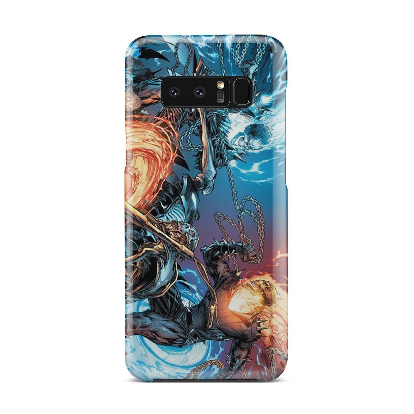 Ice and fire skull fighting phone case-Phone Case-wc-fulfillment-Galaxy Note 8-Vibe Cosy™