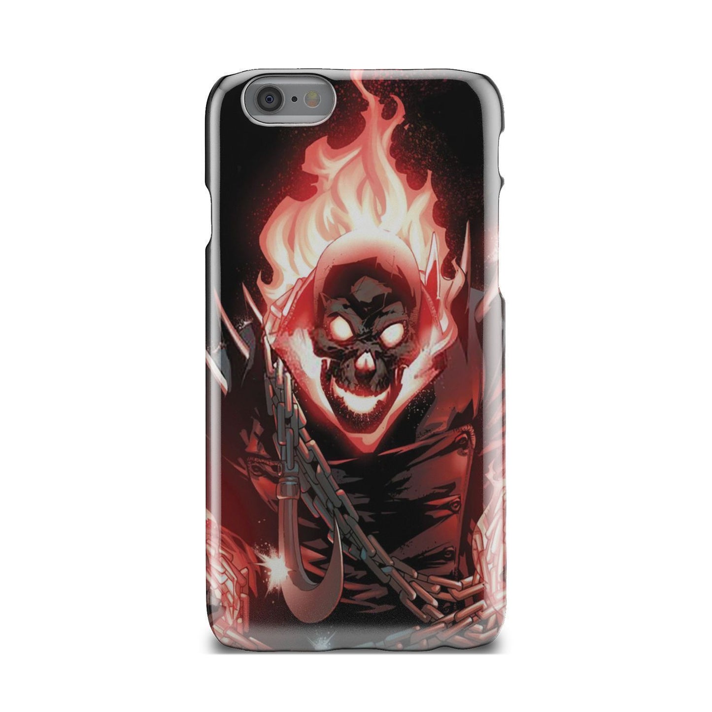 Fire skull phone case-Phone Case-wc-fulfillment-iPhone 6S-Vibe Cosy™