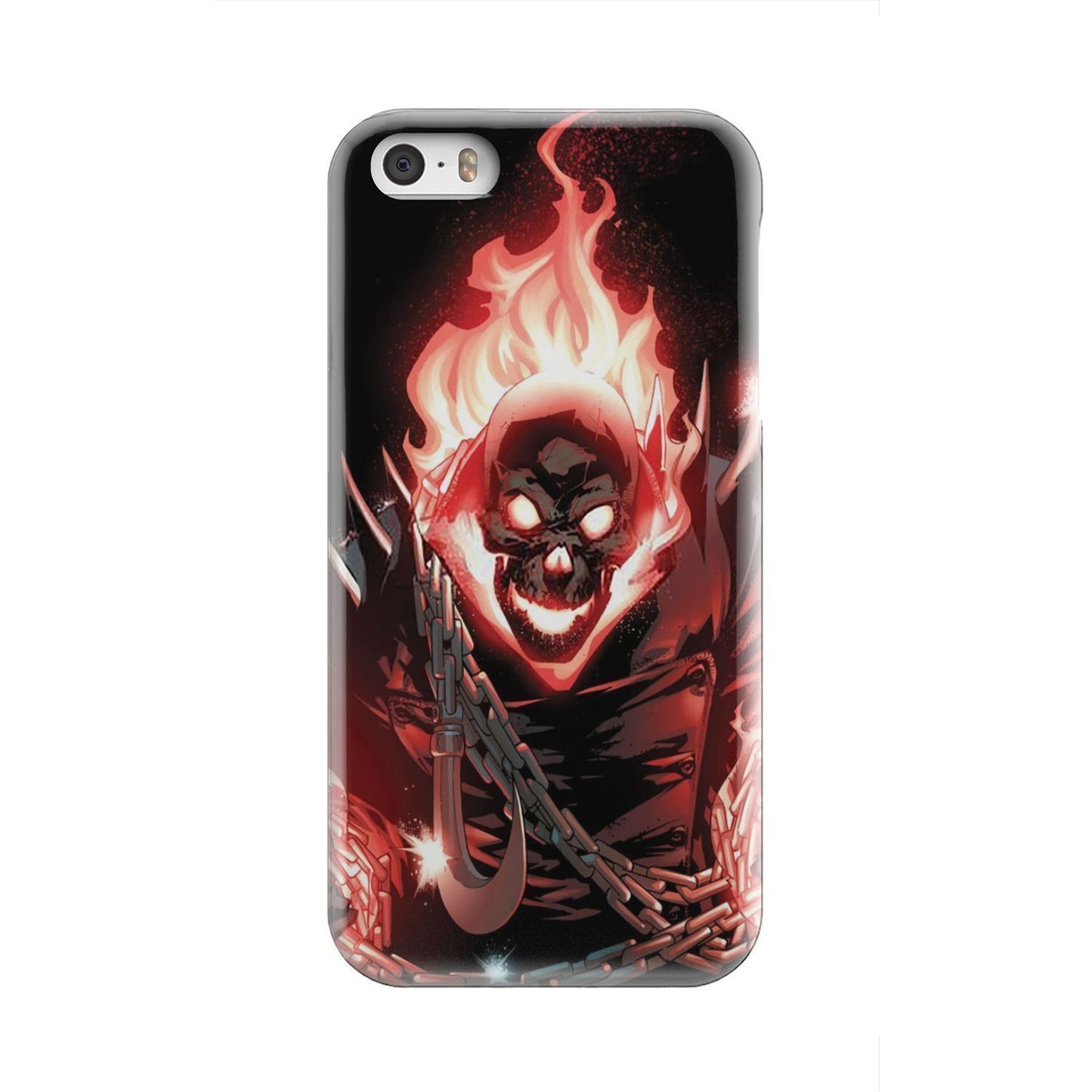 Fire skull phone case-Phone Case-wc-fulfillment-iPhone 5-Vibe Cosy™