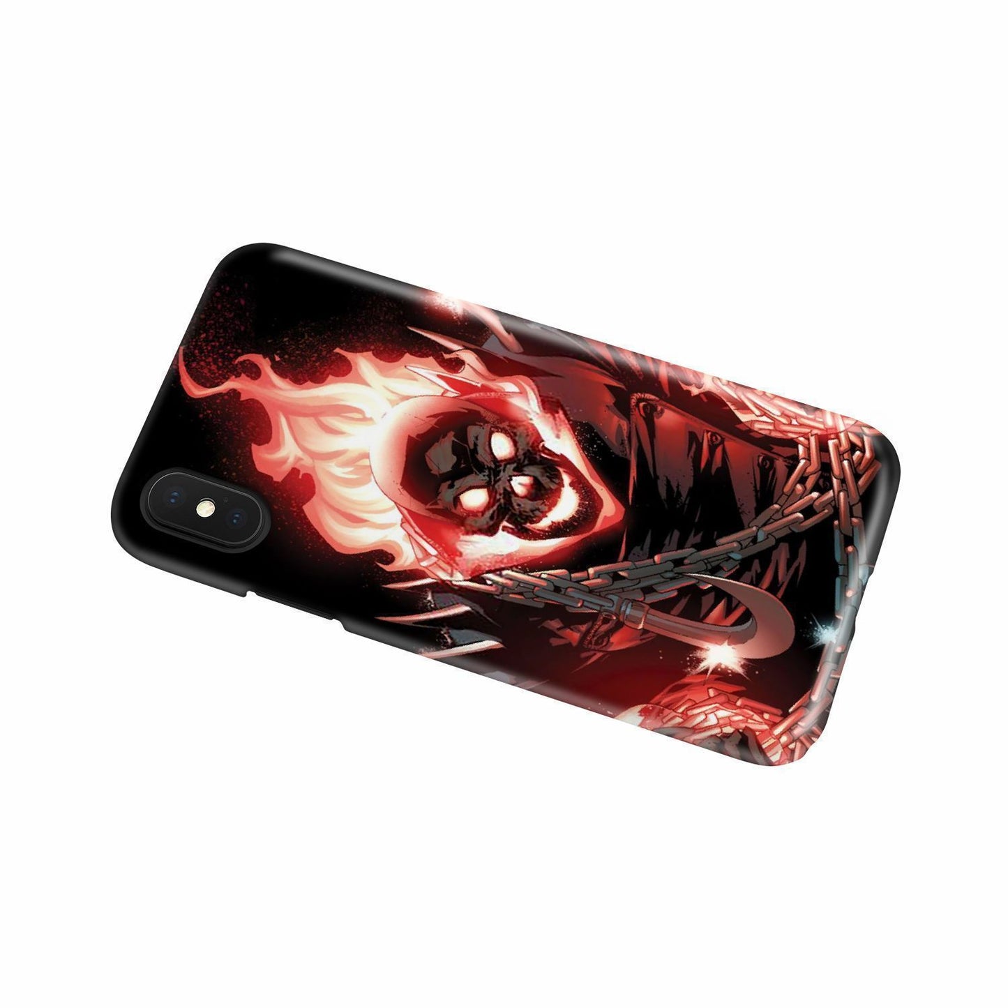 Fire skull phone case-Phone Case-wc-fulfillment-iPhone X-Vibe Cosy™