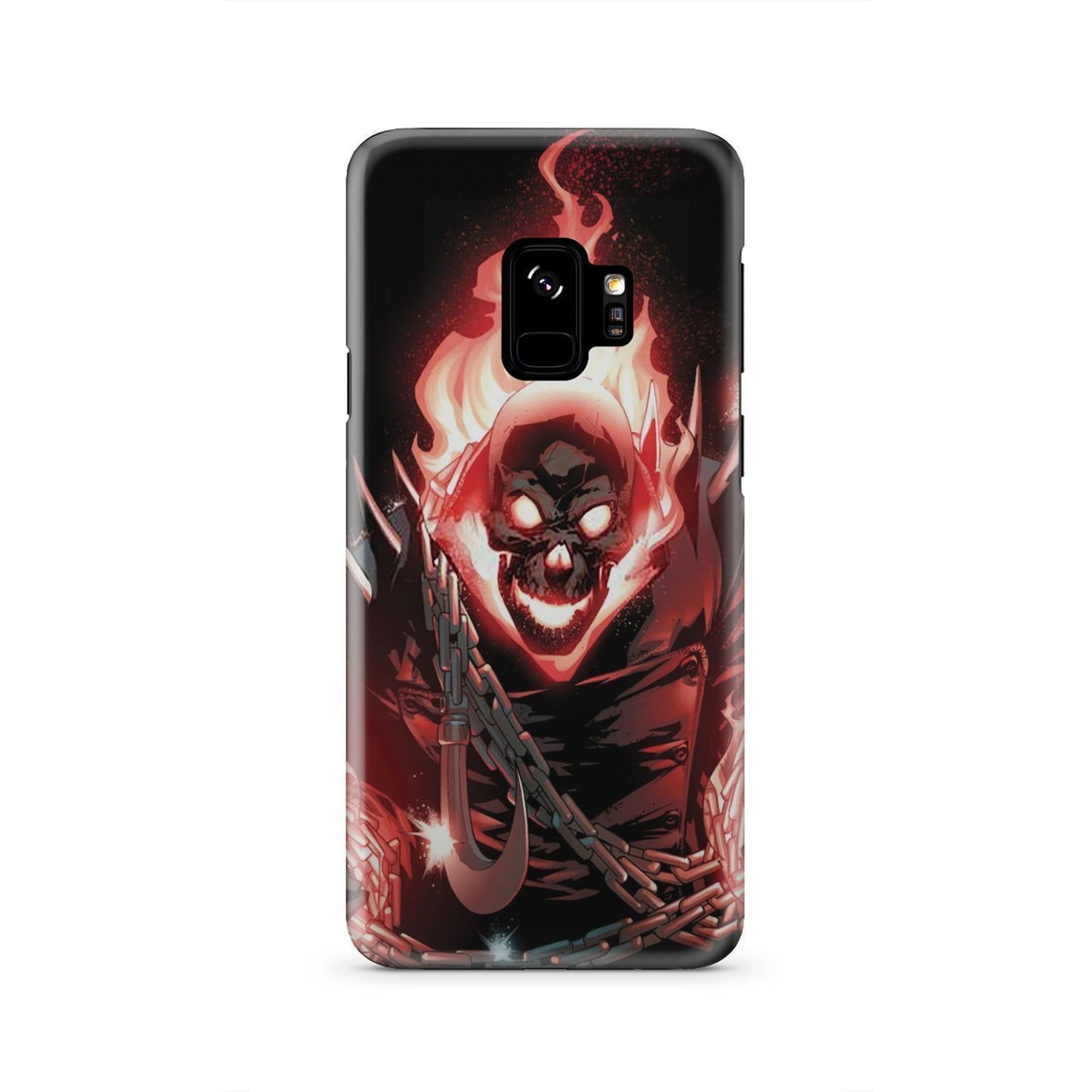 Fire skull phone case-Phone Case-wc-fulfillment-Galaxy S9-Vibe Cosy™