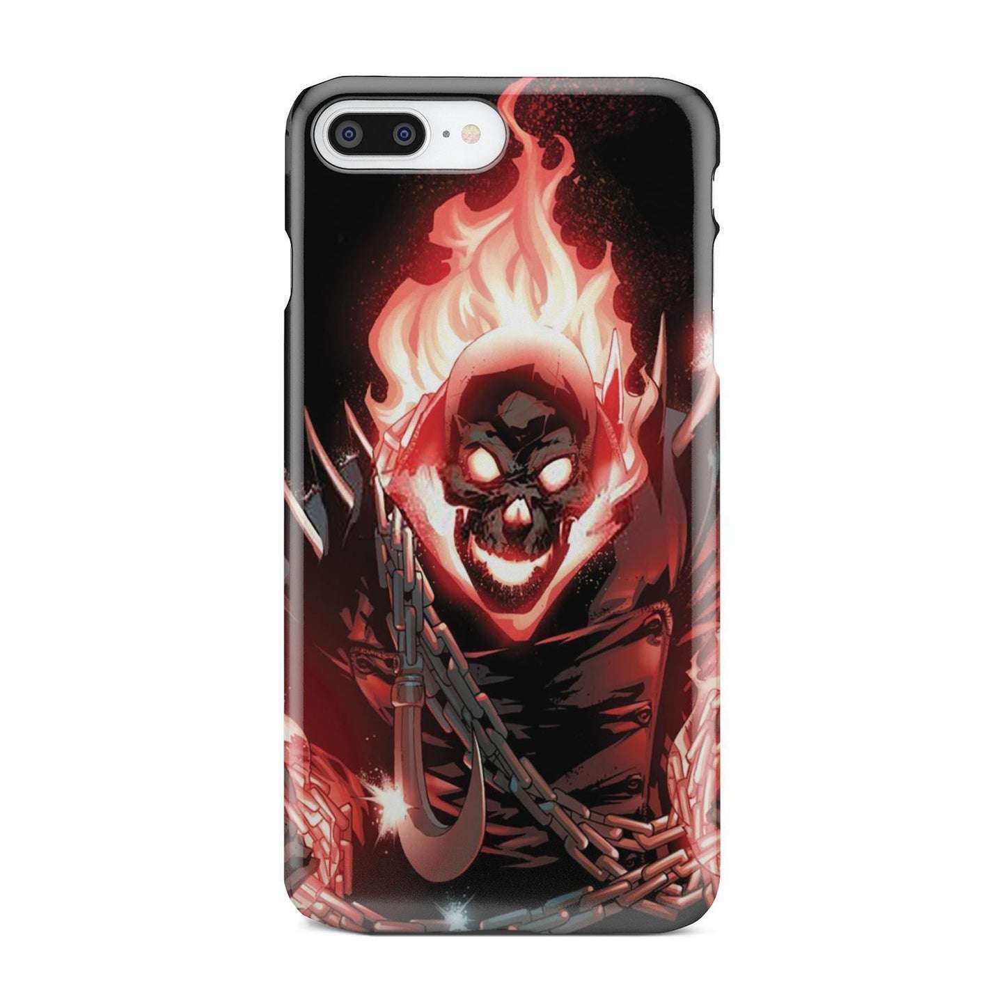 Fire skull phone case-Phone Case-wc-fulfillment-iPhone 8 Plus-Vibe Cosy™