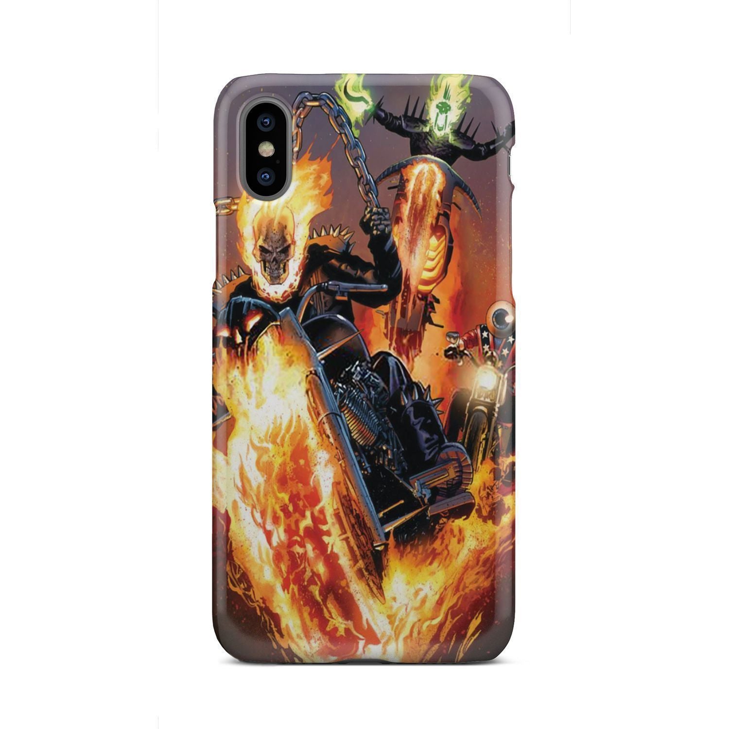 Three skull rider phone case-Phone Case-wc-fulfillment-iPhone X-Vibe Cosy™