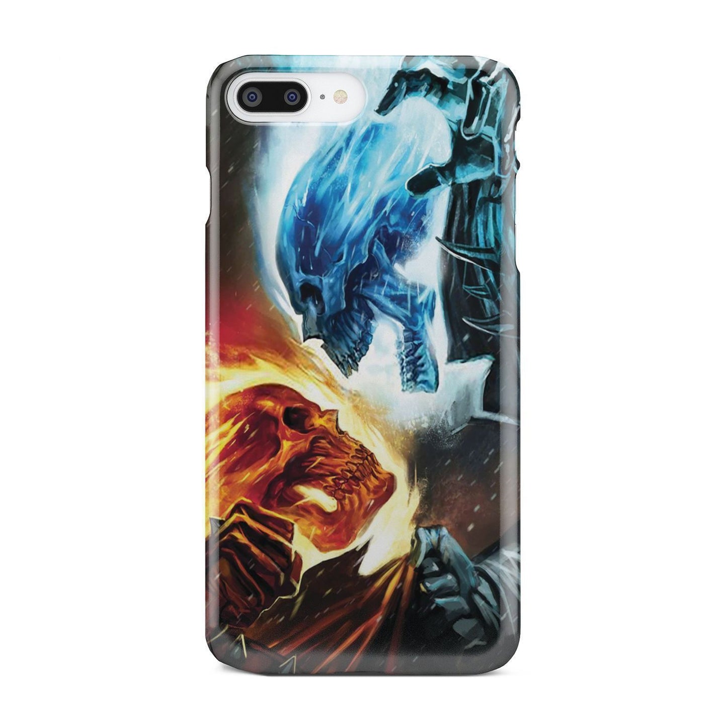 Fire and ice skull phone case-Phone Case-wc-fulfillment-iPhone 7 Plus-Vibe Cosy™