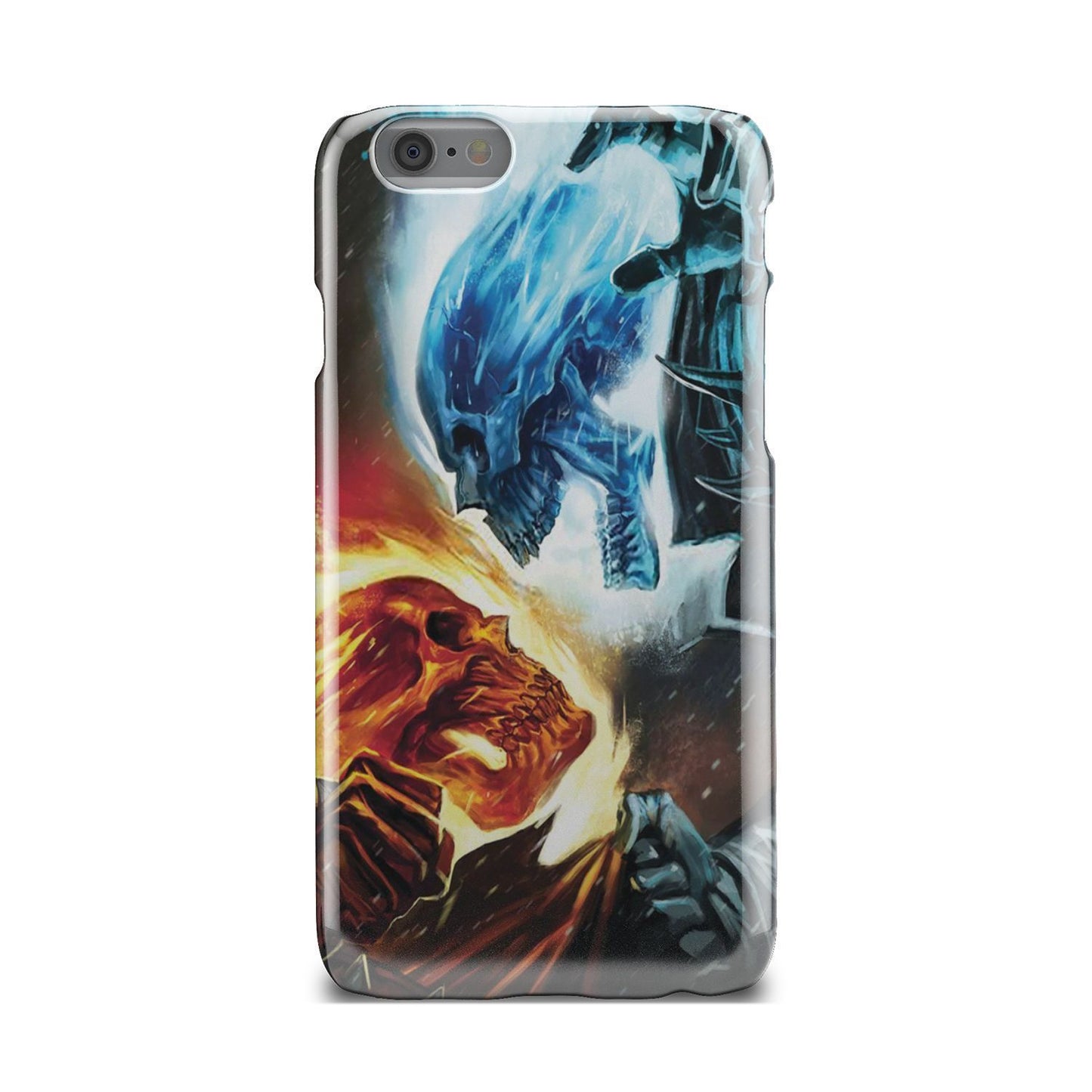 Fire and ice skull phone case-Phone Case-wc-fulfillment-iPhone 6-Vibe Cosy™