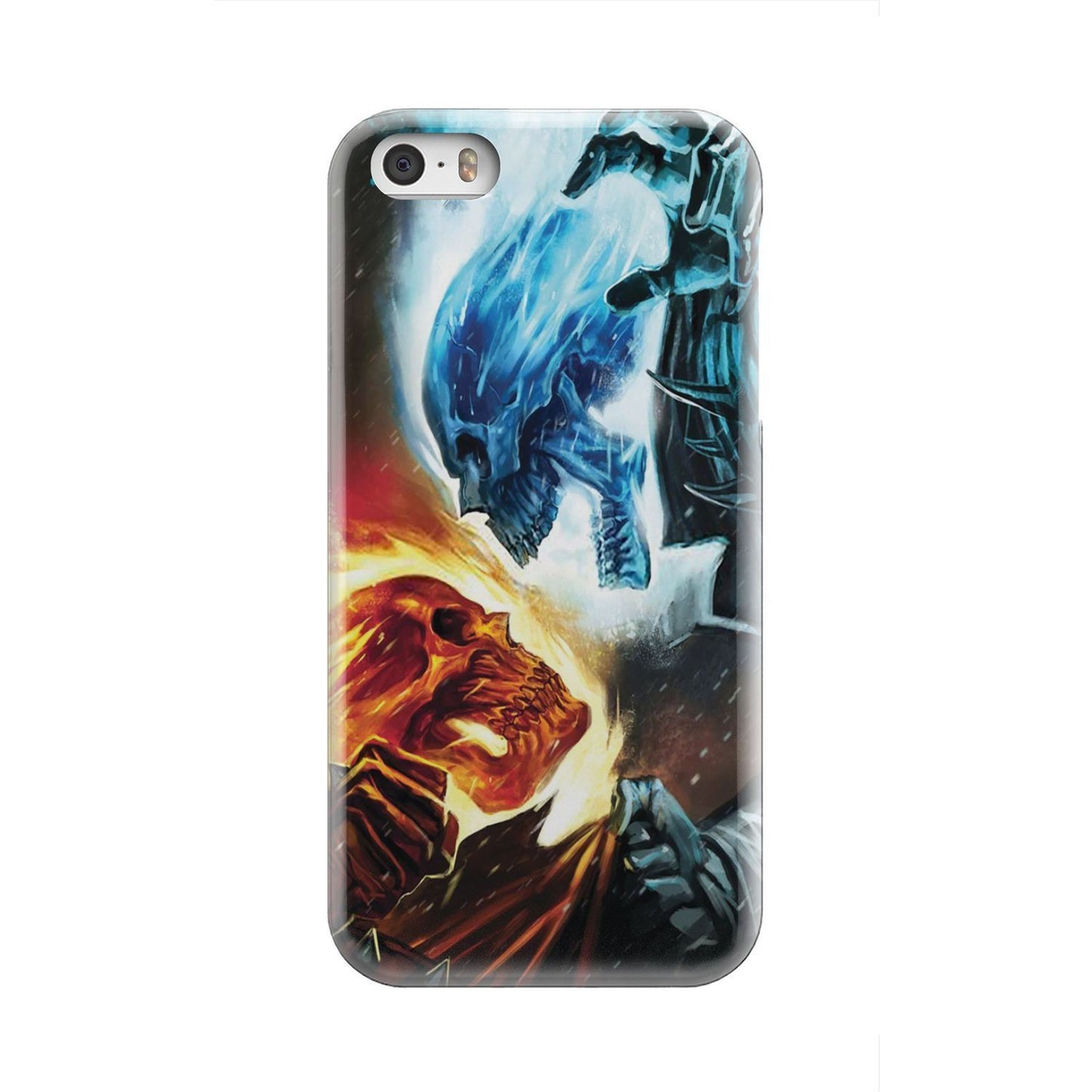 Fire and ice skull phone case-Phone Case-wc-fulfillment-iPhone 5-Vibe Cosy™